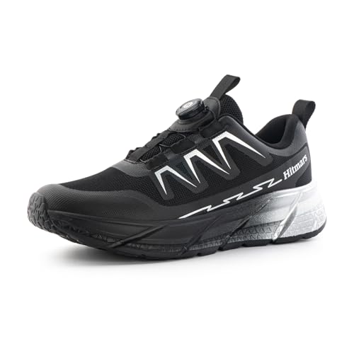 Hitmars Sneaker Herren Turnschuhe Laufschuhe Sportschuhe Joggingschuhe Straßenlaufschuhe Fitnessschuhe Sport Running Schuhe Herren Grau A4 EU45 von Hitmars