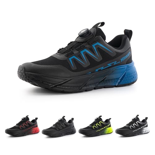Hitmars Sneaker Sportschuhe Herren Laufschuhe Turnschuhe Straßenlaufschuhe Joggingschuhe Leichtgewichts Mesh Drehknopf rutschfeste Ugr830 Blau EU 43 von Hitmars