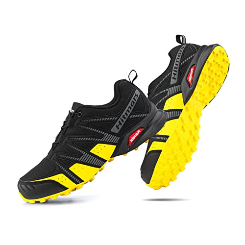 Hitmars Trailrunning Schuhe Männer Herren Trail Running Traillaufschuhe Damen Wanderschuhe Trekkingschuhe Unisex Laufschuhe Gelb EU 41 von Hitmars
