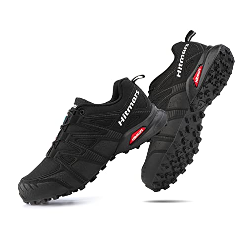 Hitmars Trailrunning Schuhe Männer Herren Trail Running Traillaufschuhe Damen Wanderschuhe Trekkingschuhe Unisex Laufschuhe Schwarz EU 39 von Hitmars