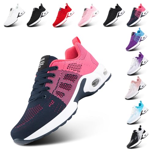 Hitmars Turnschuhe Damen Sportschuhe Sneaker Laufschuhe Tennisschuhe Fitnessschuhe Joggingschuhe Running-Schuhe Leichte Atmungsaktiv Rot-2 EU 39 von Hitmars