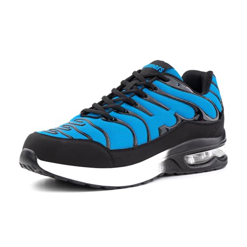 Hitmars Turnschuhe Herren Damen Sneaker Laufschuhe Air Luftpolster Sportschuhe Joggingschuhe Running Sport Schuhe Leicht Atmungsaktiv Fitness Outdoor Blau EU 43 von Hitmars