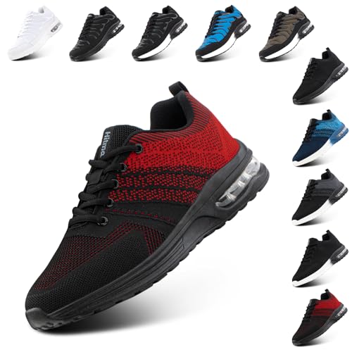 Hitmars Turnschuhe Herren Damen Sneaker Laufschuhe Air Luftpolster Sportschuhe Joggingschuhe Running Sport Schuhe Leicht Atmungsaktiv Fitness Outdoor Rot EU 48 Hitmars Turnschuhe Herren Damen Sneaker Laufschuhe Air Luftpolster Sportschuhe Joggingschuhe Running Sport Schuhe Leicht Atmungsaktiv Fitness Outdoor Rot EU 48 von Hitmars