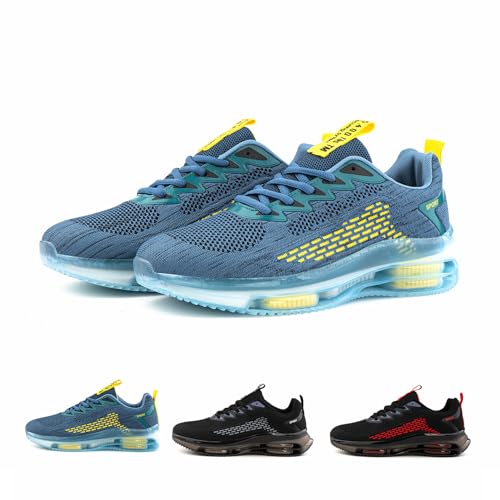 Hitmars Turnschuhe Herren Laufschuhe Herren Sportschuhe Atmungsaktiv Joggingschuhe Leicht Walkingschuhe Outdoor Laufschuhe Sport Run Sneaker Herren N3 Blau Größe 45 EU von Hitmars