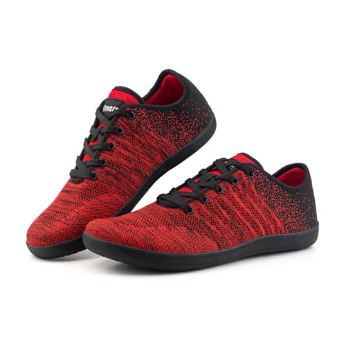 Hitmars Turnschuhe Herren Laufschuhe Sportschuhe Sneaker Tennisschuhe Fitnessschuhe Joggingschuhe Running-Schuhe Straßenlaufschuhe Rot-3 EU 43 von Hitmars