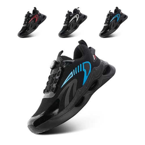 Hitmars Turnschuhe Herren Laufschuhe Sportschuhe Straßenlaufschuhe Joggingschuhe Seanker Herren Atmungsaktiv Bequeme Leichte Blau EU40 von Hitmars