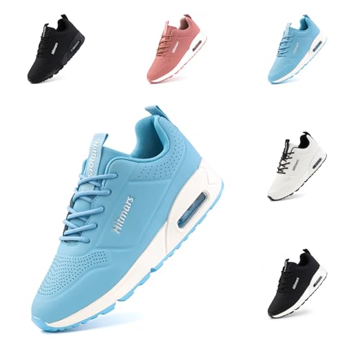 Turnschuhe Damen Sportschuhe Laufschuhe Joggingschuhe Straßenlaufschuhe Trainings Running Tennis Fitness Schuhe Sneaker Dwg823 Blau EU 42 von Hitmars