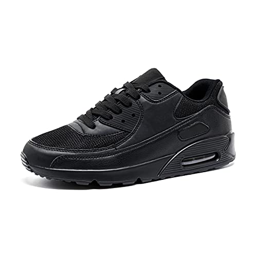 Turnschuhe Herren Sportschuhe Damen Laufschuhe Mit Dämpfung Sneakers Straßenlaufschuhe Fashion Fitness Schuhe Atmungsaktiv Leichte Schwarz EU42 von Hitmars