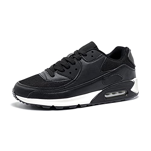 Turnschuhe Herren Sportschuhe Damen Laufschuhe Mit Dämpfung Sneakers Straßenlaufschuhe Fashion Fitness Schuhe Atmungsaktiv Leichte Schwarz 2 EU41 von Hitmars