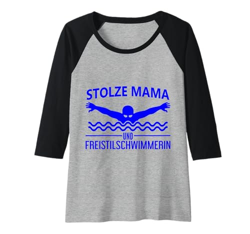 Damen Stolze Freestyle Schwimm Mama dunkelblau ganz Raglan Damen Stolze Freestyle Schwimm Mama dunkelblau ganz Raglan von Hito & Ece Family Love