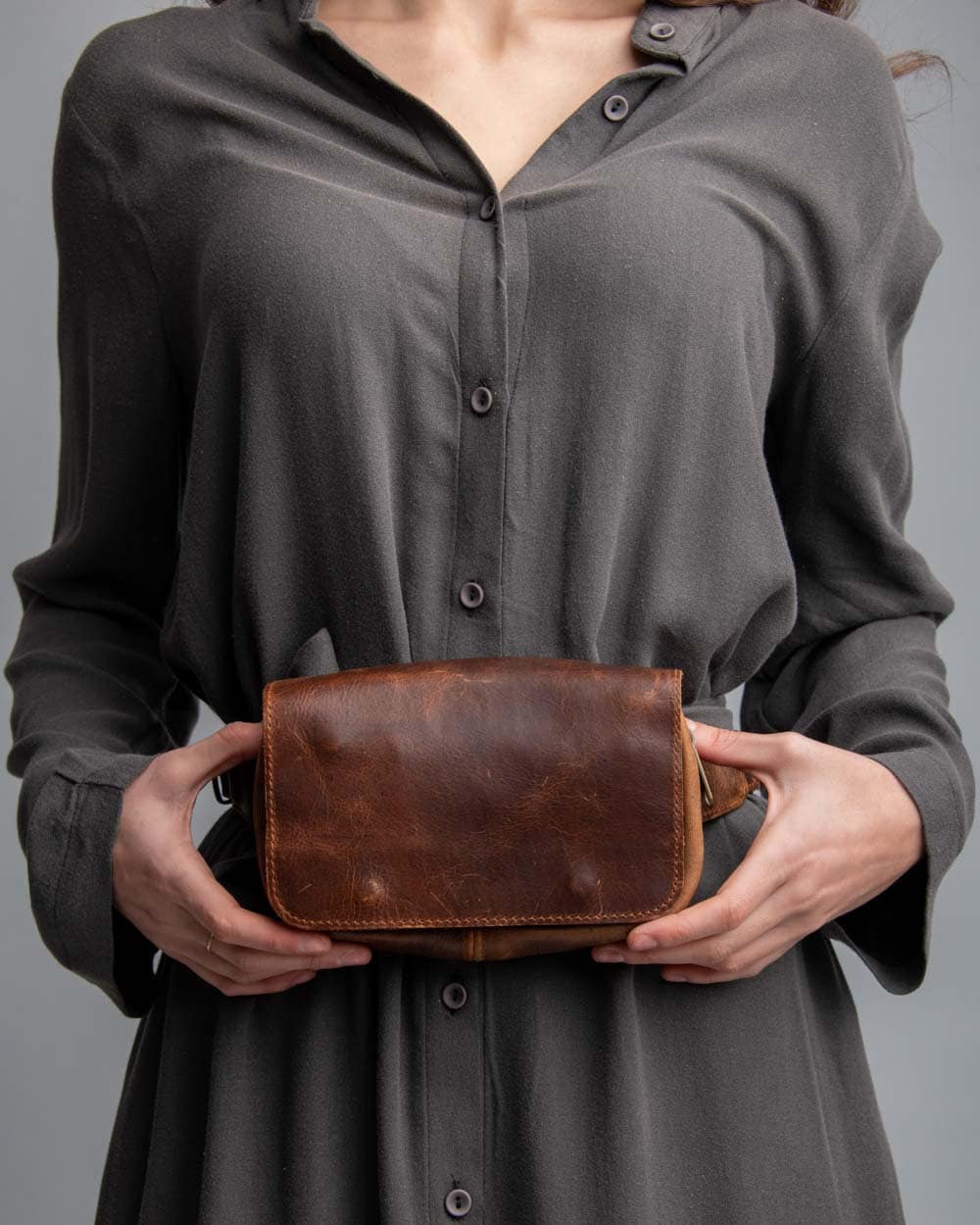 Gürteltasche Aus Leder Handgemachte in Braun von HitonasCOM