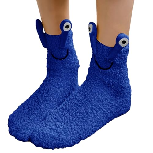 Lustige Schneckensocken, kuschelige Socken für Frauen | Lässige Heimsocken,Elastische, atmungsaktive, dicke, lustige, weiche, flauschige, bequeme Socken, Weihnachtsgeschenke für Damen und Hitrod von Hitrod