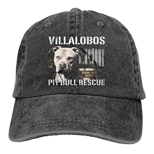 Basecap Snapback Outdoor Baseball Kappe Jeans Hat Villalobos Rescue Center Pit Bull Rescue Lightweight Breathable Soft Baseball Cap Sports Cap Adult Trucker Hat Mesh Cap von Hiusn