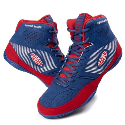 Hiuzylqx BoxenSchuhe Herren Deep Squat Schuhe Wrestling Combat Boxers Trainer Ringerschuhe Atmungsaktiv Boxen Stiefel ringerschuhe für männer,B,45 EU von Hiuzylqx