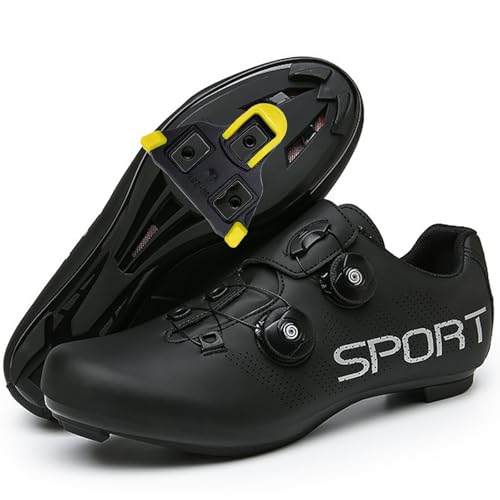 Hiuzylqx Herren Fahrradschuhe Rennradschuhe Kompatibel mit Peloton Look SPD SPD-SL Delta Lock Pedal Radsportschuhe Atmungsaktive Reitschuhe,Schwarz,47 EU Hiuzylqx Herren Fahrradschuhe Rennradschuhe Kompatibel mit Peloton Look SPD SPD-SL Delta Lock Pedal Radsportschuhe Atmungsaktive Reitschuhe,Schwarz,47 EU von Hiuzylqx