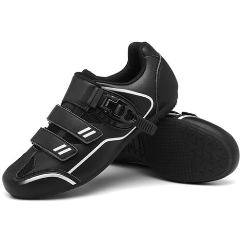 Hiuzylqx Herren rutschfeste No-Lock MTB-Radschuhe Mit Gummisohle Rennrad Und Mountainbike Schuhe,Schwarz,47 EU Hiuzylqx Herren rutschfeste No-Lock MTB-Radschuhe Mit Gummisohle Rennrad Und Mountainbike Schuhe,Schwarz,47 EU von Hiuzylqx
