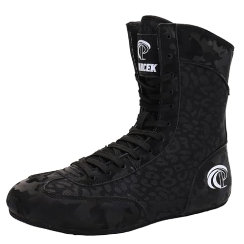 Hiuzylqx Ringerschuhe für Herren Boxschuhe rutschfeste Atmungsaktiv leicht, Bequeme Fitnessstiefel für Wrestling, Crossfit, Gewichtheben, Bodybuilding,B,40 EU von Hiuzylqx