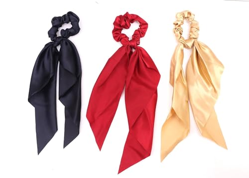 Hivata Gummi-Set mit 3 Bändern für Mädchen, Schleife, Knoten, Haargummi, bedruckt, einfarbig, Seide, bunt, Haarband, elastisches Haarband, Schal, Haarbänder für Mädchen, buntes Zubehör Hivata Gummi-Set mit 3 Bändern für Mädchen, Schleife, Knoten, Haargummi, bedruckt, einfarbig, Seide, bunt, Haarband, elastisches Haarband, Schal, Haarbänder für Mädchen, buntes Zubehör von Hivata