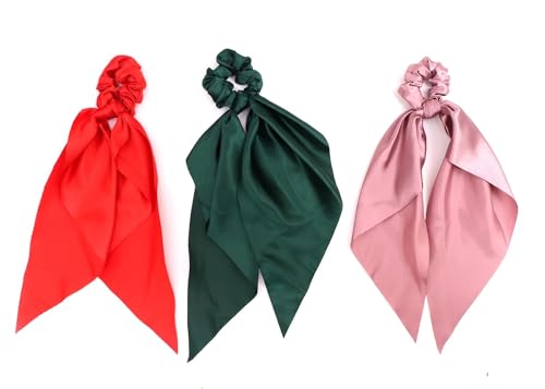 Hivata Luxuriöse Schleifenschleife aus Gummi, Set mit 3 gleichen Farben wie auf dem Bild, bedrucktes Band-Schal-Haargummi, Anti-Haarbruch, stilvolles Haargummi für Mädchen, Frauen, Haargummis, bestes Hivata Luxuriöse Schleifenschleife aus Gummi, Set mit 3 gleichen Farben wie auf dem Bild, bedrucktes Band-Schal-Haargummi, Anti-Haarbruch, stilvolles Haargummi für Mädchen, Frauen, Haargummis, bestes von Hivata