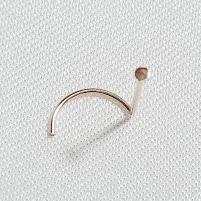 Echt Gold Tinynosestud - Kleiner Nasenstecker Echt 14 Karat 1.0 Mm Flache Scheibe 24 Gauge Nasenring Wird Niemals Geändert von HiwireJewelry
