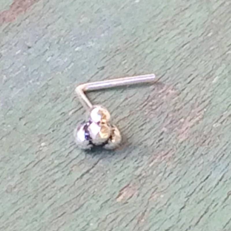 Tinynosestud - Dreipunkt-Nasenstecker 24-Gauge-Nasenstecker Nasenstecker Kleiner Stift von HiwireJewelry