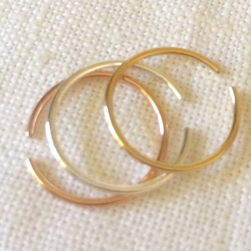 Zehen Ring Rose Gold Fill Sterling Silber - Verstellbare Ringe Offener Stapel Ringe- Für von HiwireJewelry