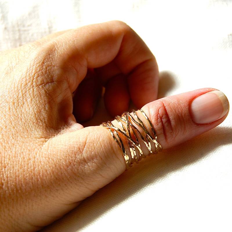 Zufällig Gewickelter Ring - Drahtring 10 Tage Free Style Ring 14K Gold Filled Freundschaftsring Nest Mal Herum Zufällig Gewickelter Ring - Drahtring 10 Tage Free Style Ring 14K Gold Filled Freundschaftsring Nest Mal Herum von HiwireJewelry