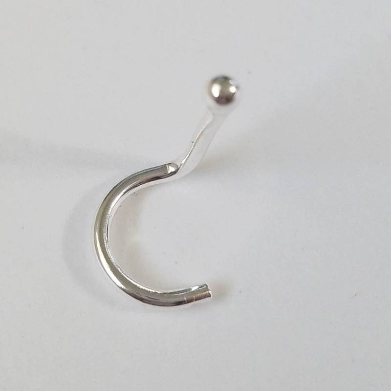 sterling Silber 1, 5 Mm Kugel-Nasenstecker - Dicker Nasenstecker Handgemacht Ca Kugelstecker 18 Gauge Nasenschraube von HiwireJewelry