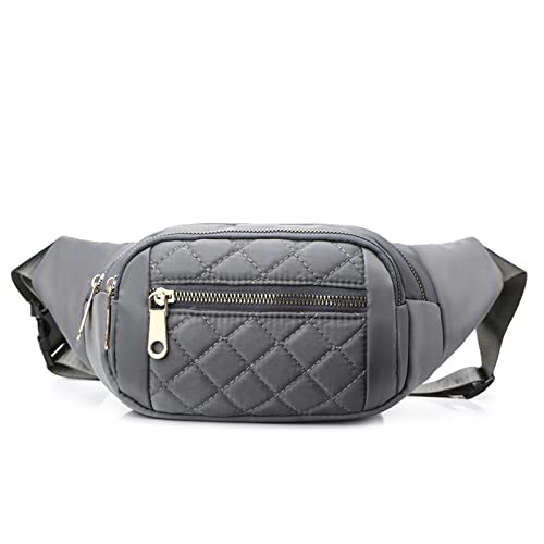 Hixingo 2024 Stylisch Bauchtasche für Damen und Herren, Hüfttasche Verstellbare Sport Groß Gürteltasche mit Reißverschluss für Outdoor Laufen Wandern Radfahren Gehen (20x19cm,Dunkelgrau) von Hixingo