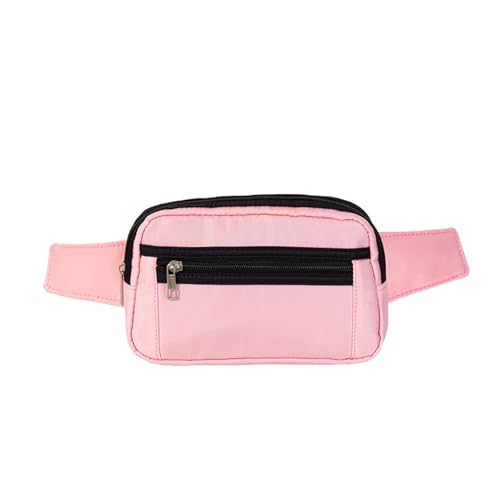 Hixingo 2024 Stylisch Bauchtasche für Damen und Herren, Hüfttasche Verstellbare Sport Groß Gürteltasche mit Reißverschluss für Outdoor Laufen Wandern Radfahren Gehen (23x14cm,Rosa) von Hixingo