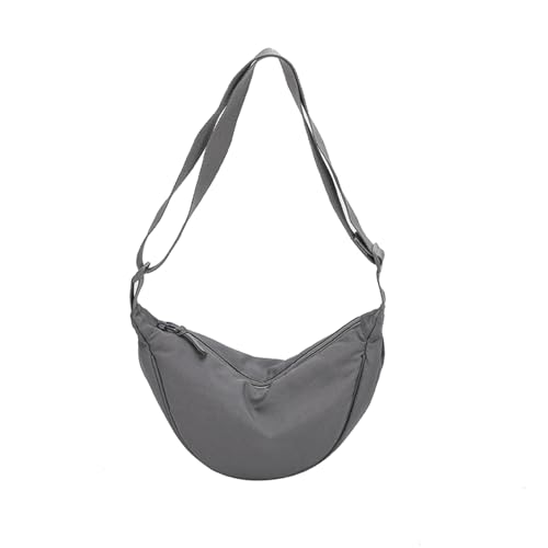 Hixingo 2024 Stylisch Bauchtasche für Damen und Herren, Hüfttasche Verstellbare Sport Groß Gürteltasche mit Reißverschluss für Outdoor Laufen Wandern Radfahren Gehen (27x13cm,Grau) von Hixingo