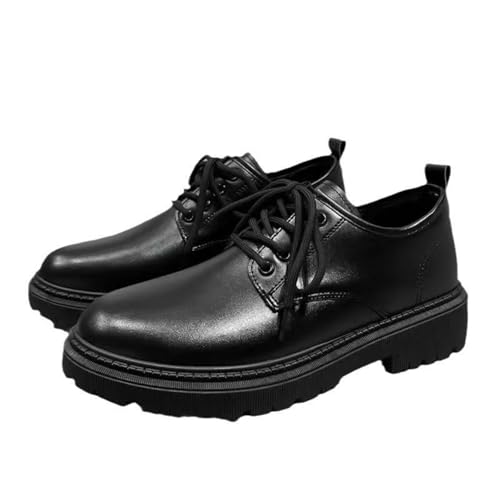 Hixingo Anzugschuhe Herren 39-45 EU, Bequeme Anzugschuhe Herren Businessschuhe Oxford Elegant Derby Lederschuhe rutschfest Atmungsaktive für Hochzeits, Anzug (40,M8862 Schwarz) von Hixingo