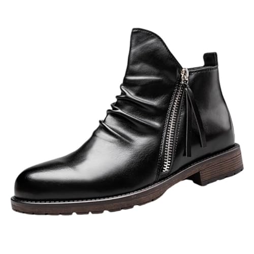 Hixingo Anzugschuhe Herren 39-48 EU, Bequeme Anzugschuhe Herren Businessschuhe Oxford Elegant Derby Lederschuhe rutschfest Atmungsaktive für Hochzeits, Anzug (42,3026 Schwarz) von Hixingo