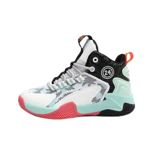 Hixingo Basketball Schuhe Kinder, High Top Sneaker Jungen Mädchen Anti-Rutsch Sneaker Kinder, Knöchelhohe Sneaker Kinder Basketballschuhe Outdoor Basketballschuhe Herren - Basketball Sport 35 von Hixingo