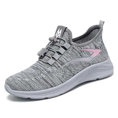 Hixingo Damen Laufschuhe Turnschuhe Mode Sneaker Sportschuhe Leichte Atmungsaktiv Schuhe Straßenlaufschuhe Tennisschuhe Unisex Outdoor Fitness Running Jogging Sportsschuhe von Hixingo