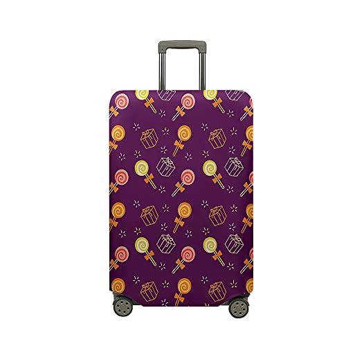 Hixingo Elastisch Kofferhülle Kofferschutzhülle, 3D Druck Koffer Schutzhülle Staubdichte Reisekoffer Hülle Trolley Case Schutzhülle Mädchen Reisegepäckabdeckung (Lollipop,L (26-28 Zoll)) von Hixingo