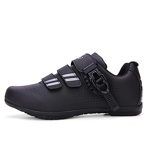 Hixingo Fahrradschuhe Damen Herren, Rennrad Und Mountainbike Schuhe Mit Gummisohle, Atmungsaktive Sneaker rutschfeste No-Lock Fahrradschuhe MTB Schuhe von Hixingo