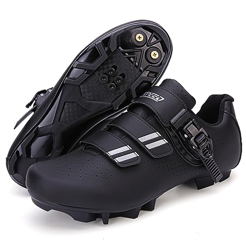 Hixingo Fahrradschuhe Damen Herren MTB Radsportschuhe Mountainbike Schuhe Sneaker Atmungsaktive Outdoor-Radschuhe Fahrrad Spin MTB Schuhe von Hixingo