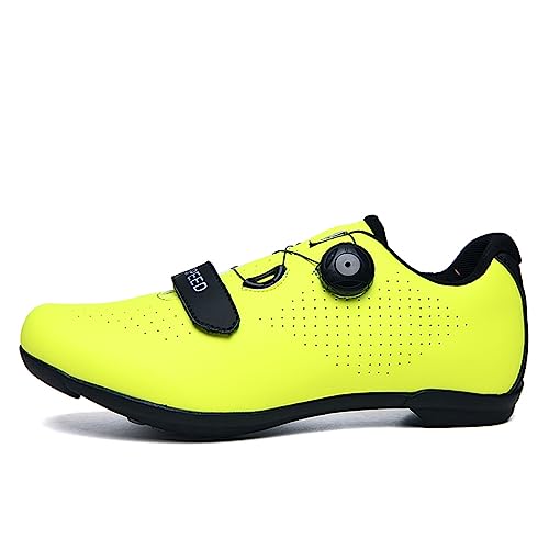 Hixingo Fahrradschuhe Herren Damen, Rennrad Und Mountainbike Schuhe Mit Gummisohle, Atmungsaktive Sneaker, rutschfeste No-Lock Fahrradschuhe MTB Schuhe von Hixingo