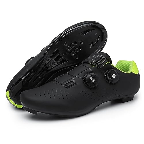 Hixingo Fahrradschuhe Herren Damen Einfach MTB Radsportschuhe Rennradschuh Mountainbike Schuhe SPD/SPD-SL Kompatibles Fahrrad Schuhe Atmungsaktive Outdoor-Radschuhe von Hixingo