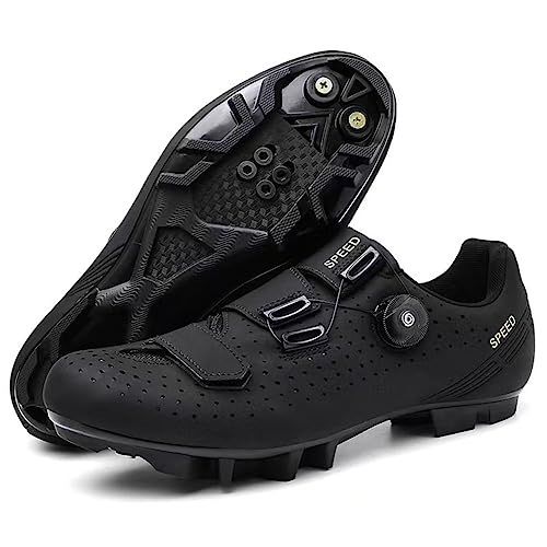 Hixingo Fahrradschuhe Herren Damen MTB Radsportschuhe Rennradschuh Mountainbike Schuhe Sneaker Atmungsaktive Outdoor-Radschuhe Fahrrad Indoor Spin MTB Schuhe von Hixingo