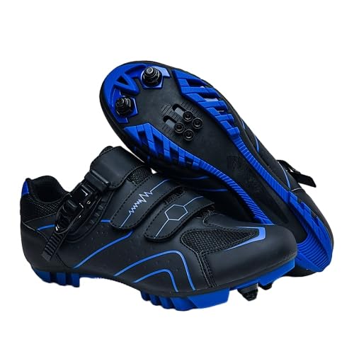 Hixingo Fahrradschuhe Herren Damen MTB Radsportschuhe Rennradschuh SPD Mountainbike Schuhe Sneaker Atmungsaktive Outdoor-Radschuhe Fahrrad Indoor Schuhe mit Schnalle von Hixingo