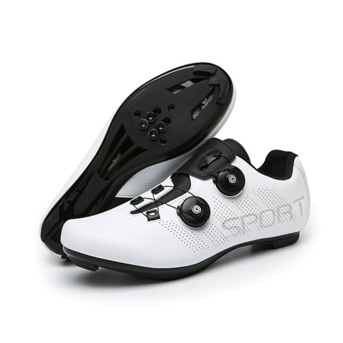 Hixingo Fahrradschuhe Herren Damen Radsportschuhe Rennradschuh Unisex MTB Schuhe Draussen Kompatibel mit Look SPD SPD-SL, Atmungsaktive Sneaker Spin Schnürsenkel Radschuhe Hixingo Fahrradschuhe Herren Damen Radsportschuhe Rennradschuh Unisex MTB Schuhe Draussen Kompatibel mit Look SPD SPD-SL, Atmungsaktive Sneaker Spin Schnürsenkel Radschuhe von Hixingo