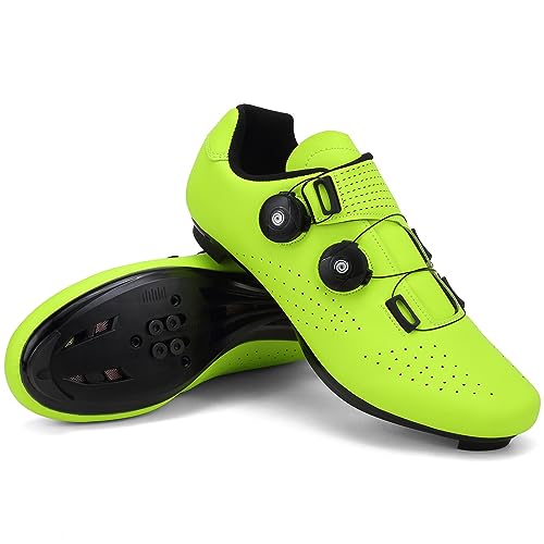 Hixingo Fahrradschuhe Herren MTB Radsportschuhe Rennradschuh Mountainbike Schuhe Sneaker Atmungsaktive Indoor Outdoor-Radschuhe Fahrrad Schuhe, SPD/SPD-SL Kompatibles von Hixingo