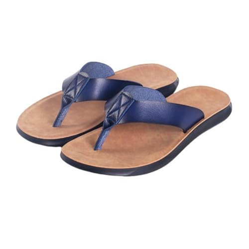 Hixingo Flip Flops Damen Elegant Minimalistisch, Bequem & Weich Flip Flops Damen Sommer Leicht Rutschfest Flipflops Zehentrenner Sandalen damen Sommer für Strand, Größe 38-47 (Blau,38) von Hixingo