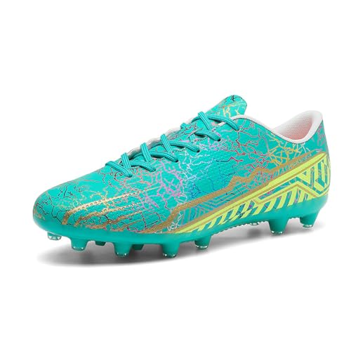 Hixingo Fussballschuhe Herren Stollen Spikes Cleats Football Schuhe Teenager Erwachsener Trainingsschuhe Professionelle Turnschuhe Outdoor Sportschuhe Atmungsaktive Leicht Unisex von Hixingo