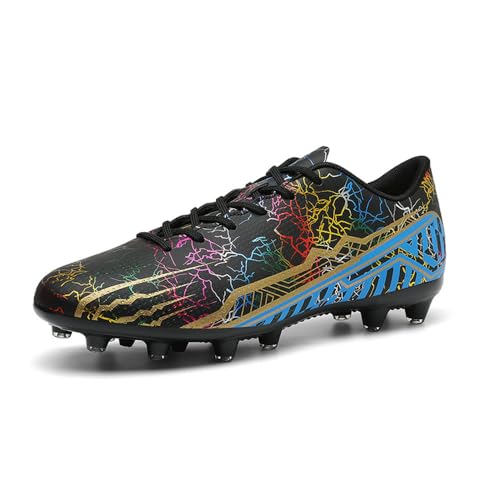 Hixingo Fussballschuhe Herren Stollen Spikes Cleats Football Schuhe Teenager Erwachsener Trainingsschuhe Professionelle Turnschuhe Outdoor Sportschuhe Atmungsaktive Leicht Unisex von Hixingo