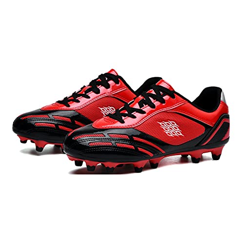 Hixingo Fußballschuhe Unisex Fussballschuhe Kinder, FG/TF-Fußball Schuhe Jungen Mädchen Multinocken Fussballschuhe Kinder Trainingsschuhe für Draußen oder Halle Fussball Plätze von Hixingo