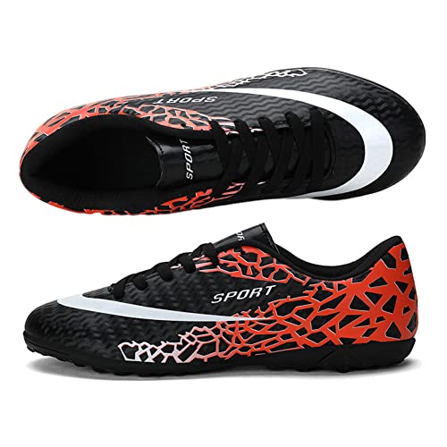 Hixingo Fußballschuhe Unisex Fussballschuhe Kinder, Fußball Schuhe Jungen Mädchen FG/AG Fussballschuhe Kinder Trainingsschuhe für Draußen Fussball Plätze von Hixingo