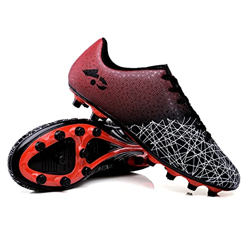 Hixingo Fußballschuhe Unisex Fussballschuhe Kinder, Fußball Schuhe Jungen Mädchen Multinocken Fussballschuhe Kinder Trainingsschuhe für Draußen oder Halle Fussball Plätze FG-Kinder von Hixingo